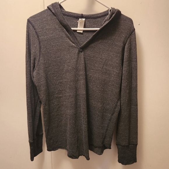 3 for $15 / Grey Hooded Long-Sleeve - Picture 1 of 9